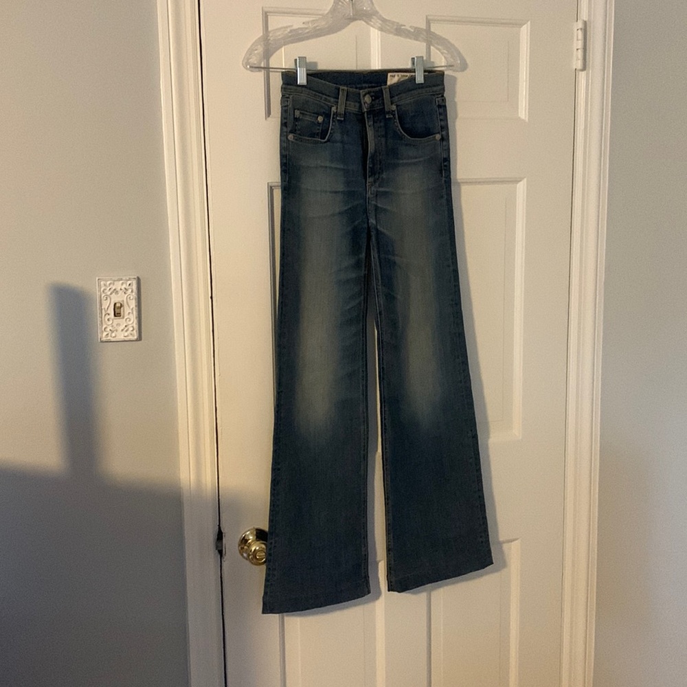 Rag & Bone Wide Leg Jeans